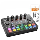 Ampia compatibilità: questa scheda audio è adatta per telefoni cellulari, PC e tablet, compatibile con IOS, Android e software tra cui YouTube, TikTok, OBS, PS5, ecc. La cosa più importante è essere compatibili con la fotocamera, tenendo conto degli utenti di età diverse e soddisfacendo le esigenze del dispositivo. La fotocamera garantisce un suono e un'immagine chiari