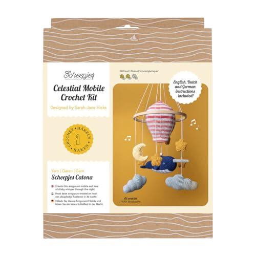 Scheepjes - Scheepjes Celestial Mobile Crochet Kit - 1 Set, Multicolor