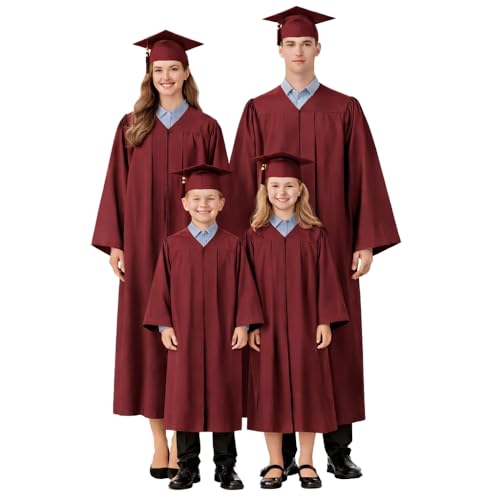 Image of Raj Costume Convocation Dress Graduation Gown and Cap Set for Kids & Adults Convocation Dress Academic Degree Ceremony Robe for School College Graduation Day Matte Polyester Pleated Convocation Gown