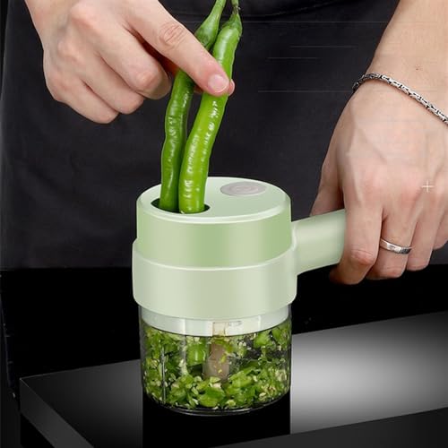 Mandolín eléctrico cortador de vegetales inalámbrico miniatura 6