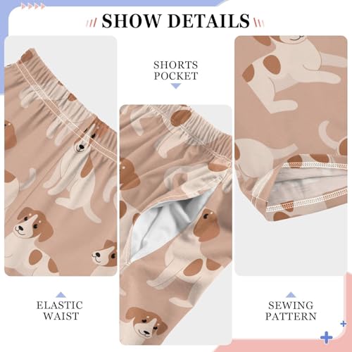 Boys' Pants Animal Dog Jack Russell Terrier Long Bottoms Jogger Pants Elastic Waist Trousers with Pockets S-XL4