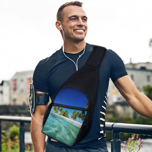 Mochila tipo bandolera deportiva para senderismo y uso casual miniatura 3