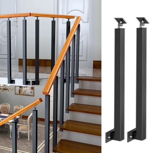 Balaustres de metal negro con colonna di protezione para chalets 2