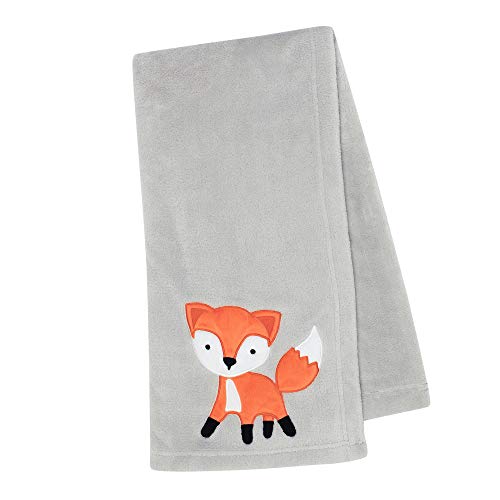 Image of Bedtime Originals Woodland Friends Baby Blanket, Gray