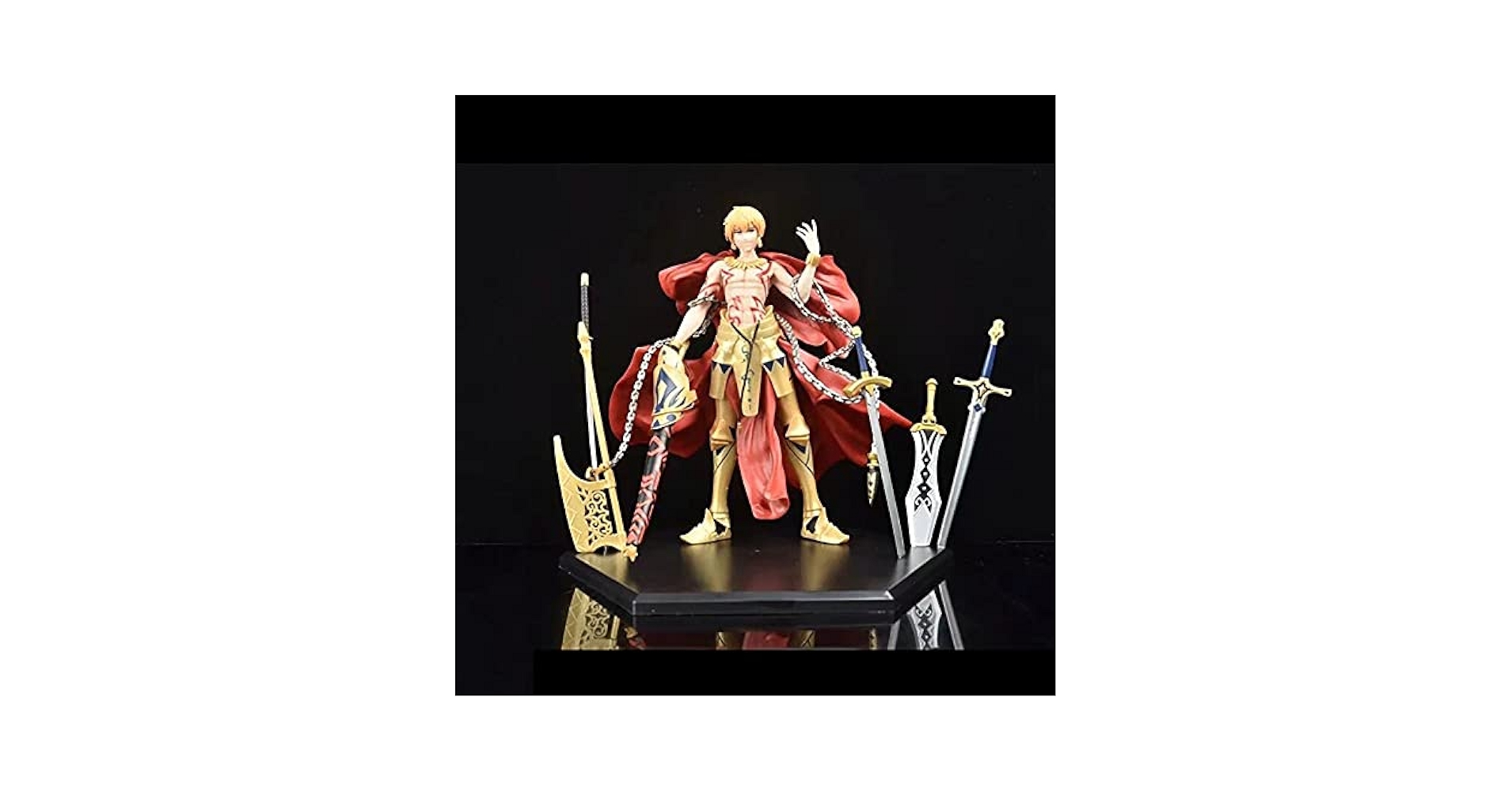 ギルガメッシュ PVCフィギュア 炎のスタンド付き Amazon | TAMASHII NATIONS Figuarts-mini Fate/Grand Order