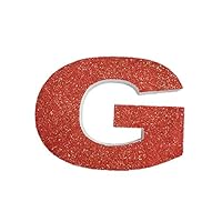 Lettres Et Chiffres En Polystyrène Avec Paillettes Rouges - Hauteur 20 Cm - Pour Décoration Mariage, Anniversaire, Fête