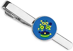 Gravata com clipe para gravata com bandeira do carnaval do Rio Brasil, presente para homem de negócios