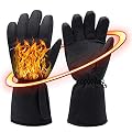 KELINFONG Heated Gloves for Men,Rechargeable Electric Heated Gloves,Touchscreen Waterproof Heated Motorcycle Gloves,Winter Gloves,Womens Heated Gloves for Outdoor Skiing Hiking Work Hunting Cycling