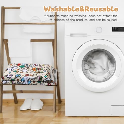 Image of Wortade 21.7 inch Cat Grooming Wrap Cat Wrap for Grooming Cat Wrap for Cutting Nails Cat Restraint for Nail Clipping to Wrap Anti-Bite, Anti-Scratch (Cute, 3-8 lbs)