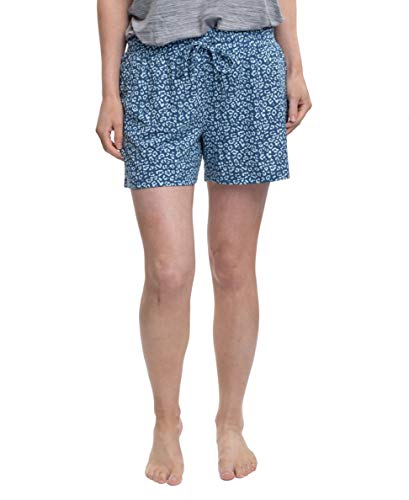 Cool Girl Women's Keep It Basic Cooling & Moisture Wicking Pajama Sleep Short, Blue Leopard, X-Large #TOP19