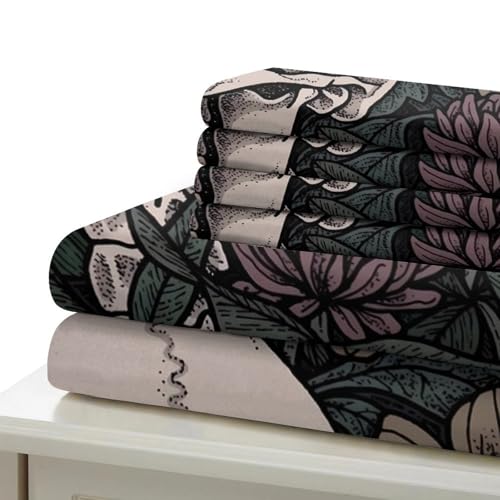 Housse de couette Husky de Sibérie microfibre 3D parure de lit super king avec taies d'oreiller - 7