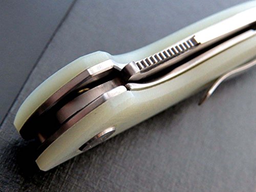 Eafengrow EF33 Folding Knife G10 Handle Ball Bearing Tactical Pocket Knives Outdoor Survival Hunting Camping Tools (Jade) - Thumbnail 7