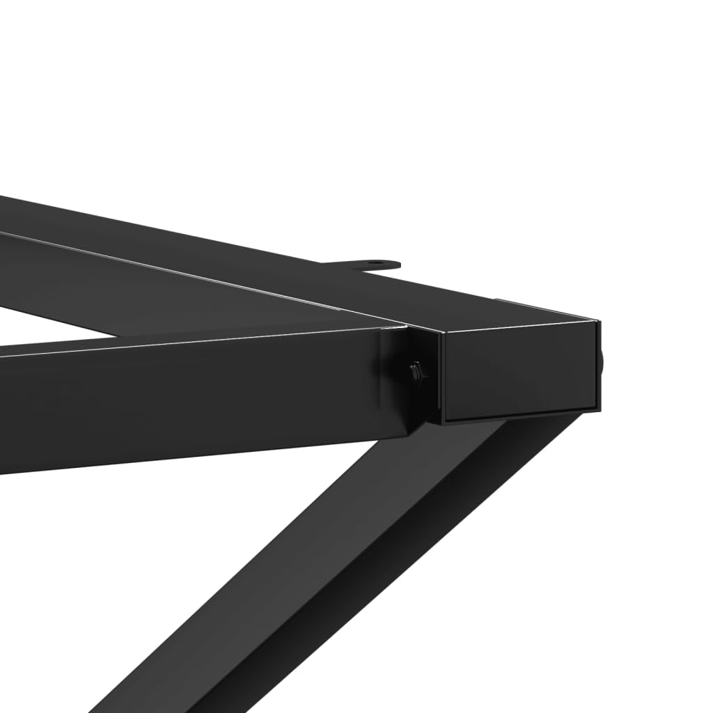 vidaXL Patas de Mesa de Comedor Estructura X Acero 80x40x73 cm, Pata de Mesa Auxiliar, Pata de mesita Auxiliar, Pata de Mesa de Metal