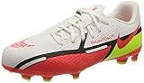Máximo agarre en el campo Nike Jr. Phantom GT2 Academy AG, Zapatillas de ftbol, White Bright Crimson Volt, 36 EU