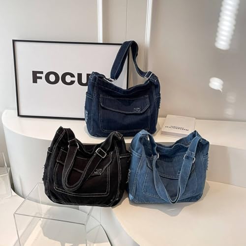 Bolso Mensajero Denim 2025, Crossbody Unisex miniatura 6