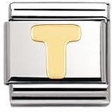 Hauptfarbe: Nomination Composable Classic Buchstaben Edelstahl und 18K-Gold (T) 030101