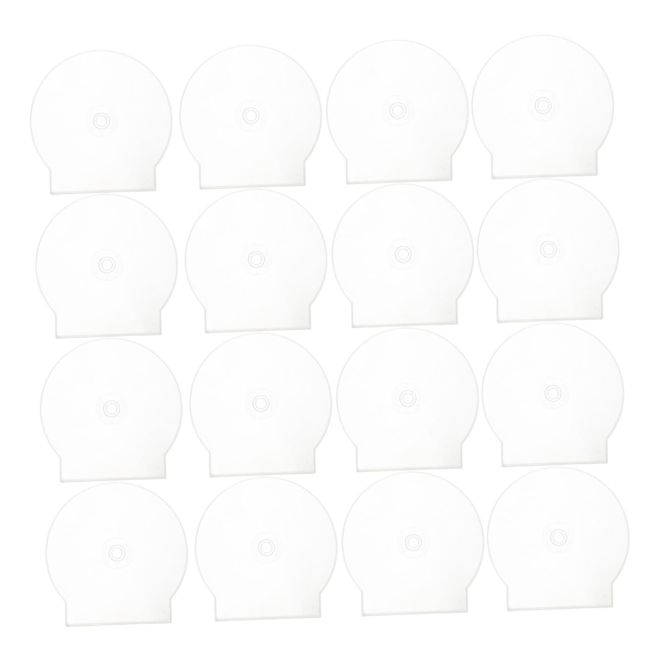 Estuche de plástico para DVD de salón, cajas transparentes con media luna para organizar estanterías 1