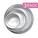 Aunt Shannon's Kitchen Tall Round Cake Pans - 4 Inch, 6 Inch, 8 Cake Pan Set for 3 Tiered Aluminum Pans Sets for Baking Wedding,Birthday Cakes,Leak Proof & Straight Side, Non-toxic & Dishwasher Safe
