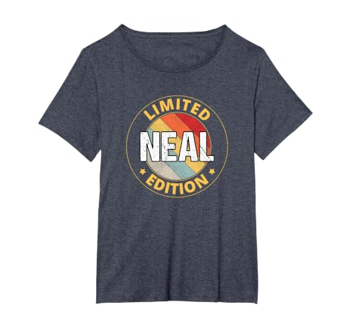 Neal Name T-Shirt, Women's Plus, Heather Blue, 5X
