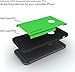 iPhone 6 Case-Cover 4.7 Inch+Tempered Glass Protector, Best for Apple Phone Cases-Heavy Duty Shock Absorbing TPU-Ultra Protective Skin-Seamless-Green