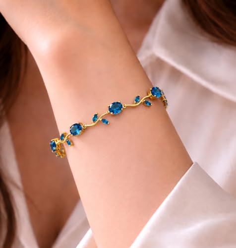 Image of Fairy Bloom Tulip Bracelet for Women - Alloy Floral Charm Bracelet