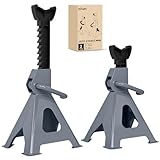 Nilight Jack Stands, 2 Ton (4,400 lbs) Capacity Heavy Duty Steel Car Lifting Stand, Adjustable Height 10.6' to 16.2', 1 Pair