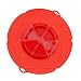 Produktbild Kochblume das Original, Silikon Überkochschutz für Töpfe und Pfannen, Mikrowellen-Deckel, Spritzschutz und Dampfgar-Aufsatz | (rot, XL | Topfgröße 20-28cm)