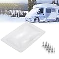 Vehipa RV Shower Skylight Replacement Fits 14" x 22" Skylight Openings, 18" x 26" OD RV Skylight Replacement Kit, Camper Skylight RV Skylight Outer Dome for RV Travel Trailer Camper Truck (White)