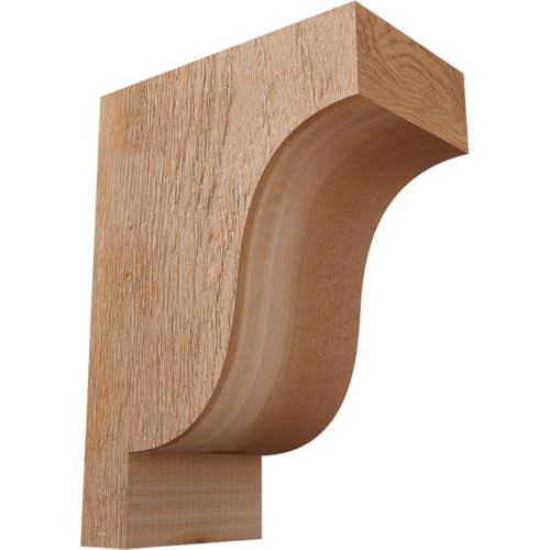 Ekena Millwork COR06X10X14NEW00RWR 6"W x 10"D x 14"H Newport Rough Sawn Corbel, Western Red Cedar