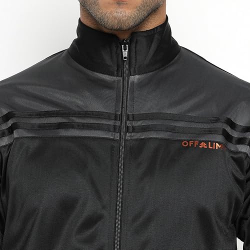 Image of OFF LIMITS Men's Polyester Elan Track Suit (Black X-Large)