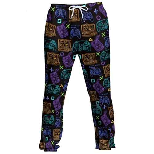 Pantalon décontracté imprimé homme femme léger pour le quotidien