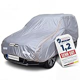 Upgrade4cars Autoabdeckung Outdoor Vollgarage Wasserdicht Version 2026 | Auto Abdeckplane Komplett für alle Jahreszeiten | Autoplane Universal SUV - SXL (510×205×150 cm)