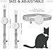 ZFSJ Cat Tracker,GPS Pet Tracker for Cats (Only iOS),Waterproof Tracker Cat Collars with Safety Elastic Buckle,Works with Any Collar,No Monthly Fee,Compatible with Apple Find My App