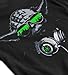 OM3® DJ-YODA T-Shirt - Herren - Deejay Headphones Party Club Music Beat Turntables - Schwarz, M