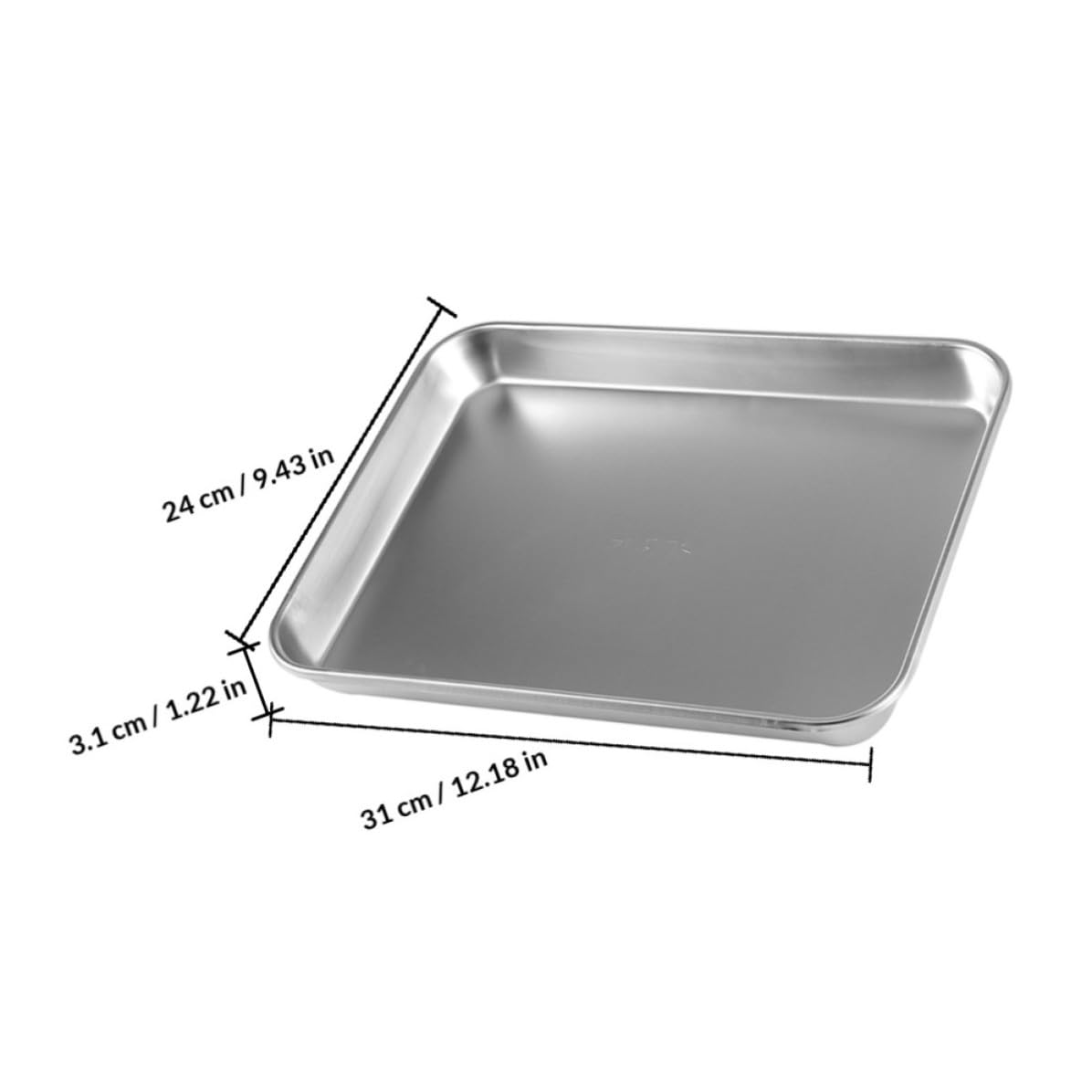 NOLITOY 2piezas Bandejas de Acero Inoxidable Instrumentos Médicos Bandeja Plana con Fondo para Uso Clínico Almacenamiento para Equipos Médicos