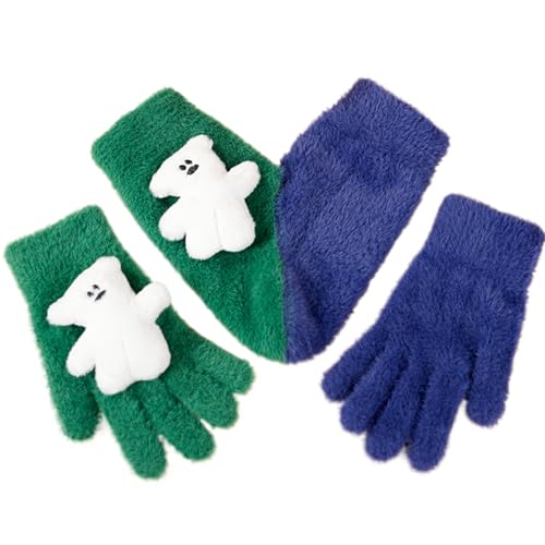 Manoplas para parejas con pantalla táctil guantes de punto suaves