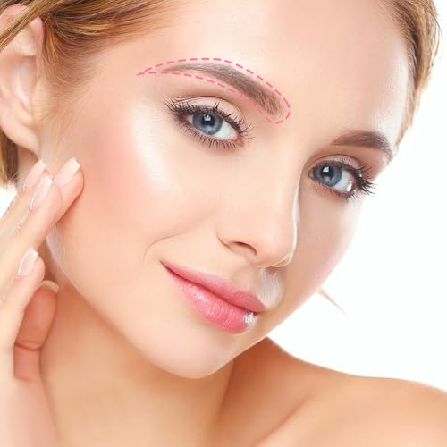 Cheynn 4 Stück Eyebrow Microblading Haut Marker Set, Chirurgischer Hautmarker Stifte mit 8 Nachfüllung 4 Farben Tattoo Schablonenstift Hautpositionsstifte für Augenbrauen Lippen Körperkunst