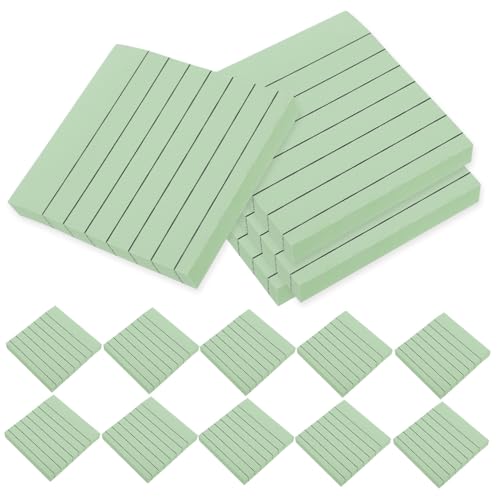 EXQUIMEUBLE 20個 彩色横線便箋 強粘着メモパッド 学生向け便利な携帯用厚手書き込み用紙 計画 日記 スキル記録に