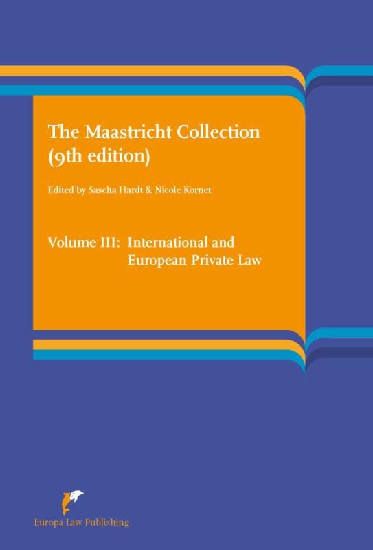 Volume III International and European Private Law