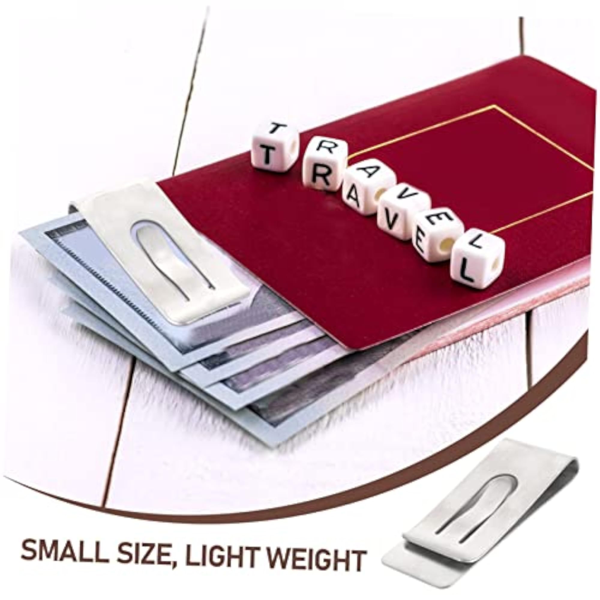 Minimalist Clip Card Holder for Men, Portable Wallet