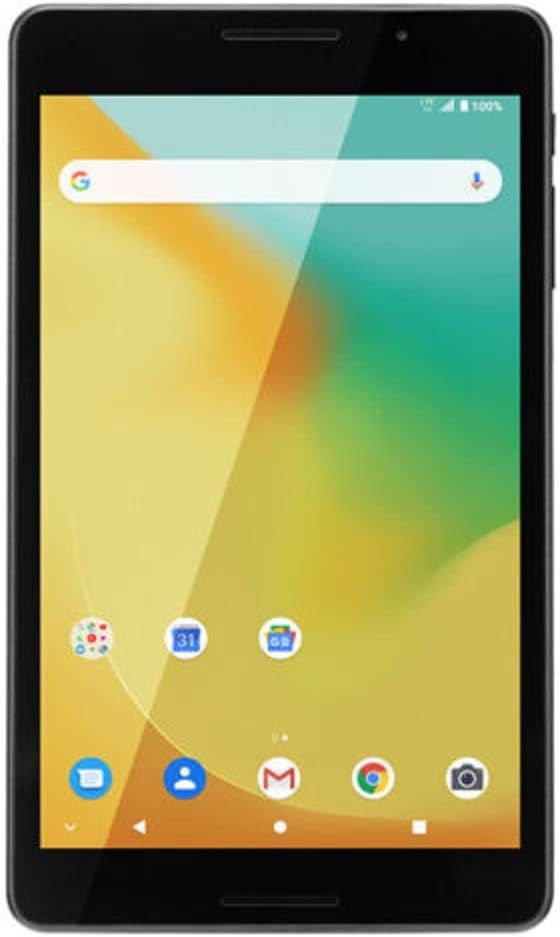 ഫ്രണ്ട് view of the ZTE Grand X View 4 tablet displaying the home screen