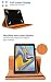 World biz Universal 8 inch Tablet Case, PU Leather Stand Case Folio Cover 360° Rotating Case Fits for All 8.0" Inch Samsung, Lenovo, Acer, Huawei, Sony, iPad, Toshiba Android Tablets (Orange)