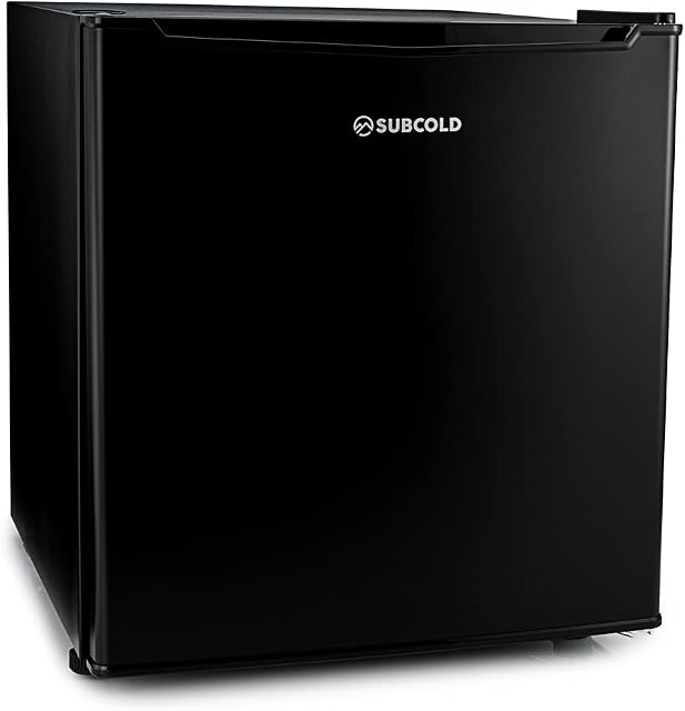 Subcold Eco35F Mini Freezer | 4-Star Table Top Freezer | Small Energy Efficient Mini Freezer | Adjustable Thermostat & Reversible Door | Customisable Storage Removable Shelf (Black)