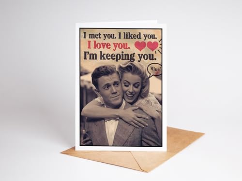 Katie Doodle - Funny Anniversary Card for Husband (Handmade in USA) Great Gifts, Valentines Day Card for Husband - Includes Card (5x7, Blank Inside) & Envelope (Peel-Seal) - Image 9