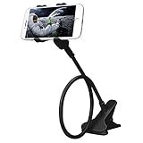 Isdoo Universal Cell Phone Holder, Clip Holder, Lazy Bracket Flexible Long Arms for All Mobile, Fit On Desktop Bed Mobile Stand for Bedroom, Office, Kitchen