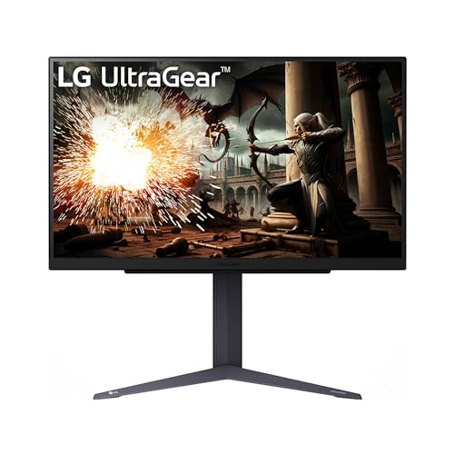 LG Electronics 27GS75QX-B.AEU UltraGear™ QHD Gaming IPS-Monitor 27" (68,4 cm), 2560 x 1440, 16:9, 1ms GtG, 180 Hz, HDR10, 300 cd/m² Helligkeit (typ.), NVIDIA G-Sync Compatible, AMD FreeSync - Schwarz