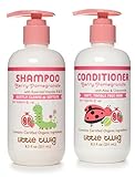 Little Twig Berry Pomegranate Shampoo & Detangling Conditioner Bundle with Chamomile and Jojoba Oil, 8.5 fl. oz. each
