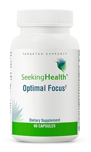 Seeking Health Dietary Supplement Optimal Focus - Multivitamin Supplement with B Vitamins, B12 and L-5MTHF - High Dose of Vitamins - for Memory, Cognitive Functions, Concentration - 90 Capsules
