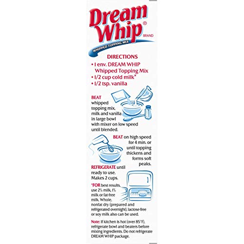 Dream Whip Whipped Dessert Topping Mix 2.6Ounce Box (Pack of 2) with