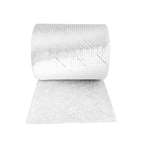 Image of 1708 Fiberglass Cloth Roll | 6 inch Wide by 360 inch (10 Yards) | Molding Roofing Boat Marine Repair | Resin & Epoxy Compatible | Roll Package (6 inch 1708 Fiberglass)